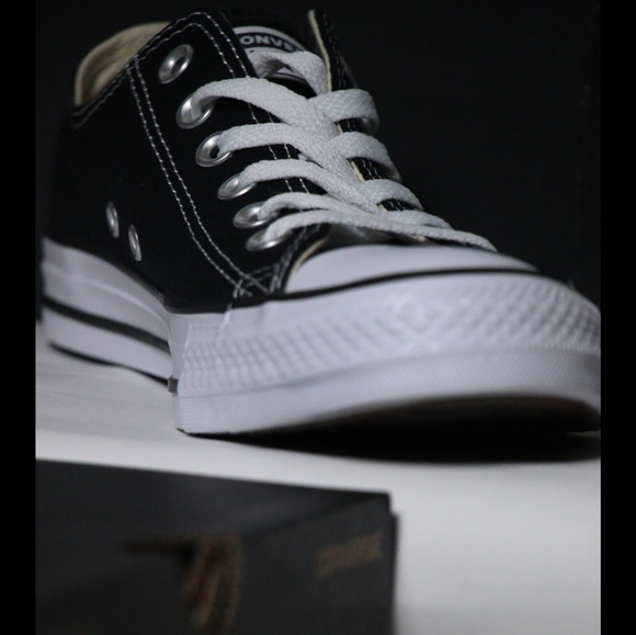 Converse Classic Black All Star Low Tops - Picture 5 of 7